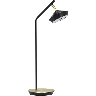Nowoczesna lama biurkowa Geometri czarna LED